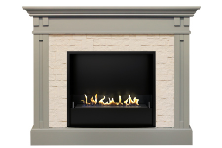 Биокамин в портале Firezo Cambridge Umbra grey Биокамин в портале Firezo Cambridge Umbra grey