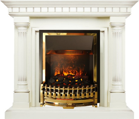 Каминокомплект Dimplex портал Dallas слоновая кость с очагом Atherton