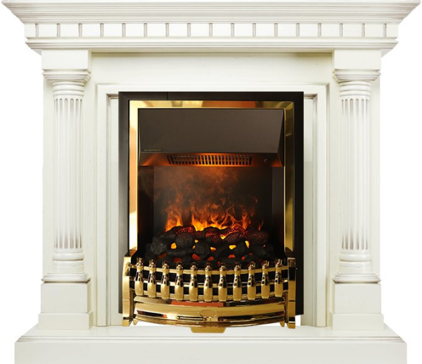 Каминокомплект Dimplex портал Dallas слоновая кость с очагом Atherton